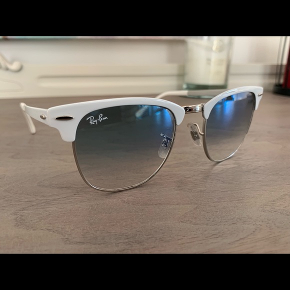 Ray Ban Clubmaster Metal White Frame RB3716 90883F 51-21. - Picture 4 of 7